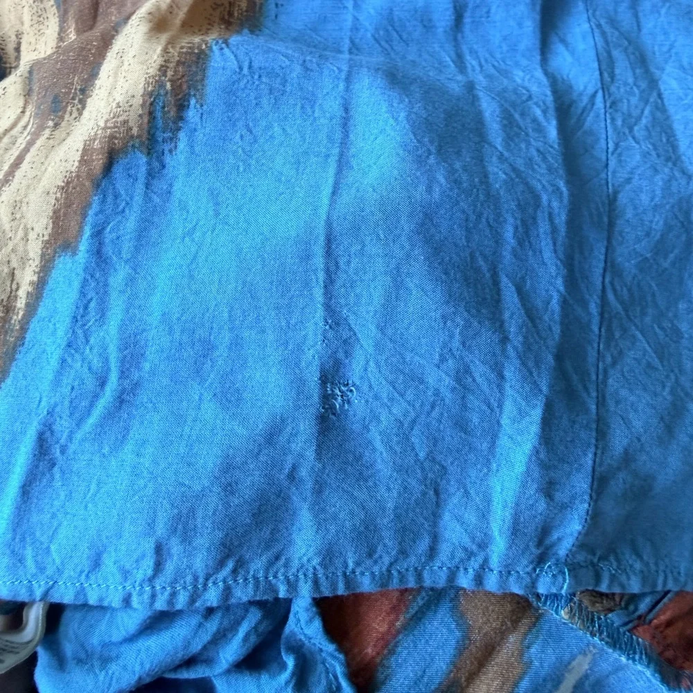 Free People Blue Ikat Backless Strapless Maxi Dress - Picture 9 of 10